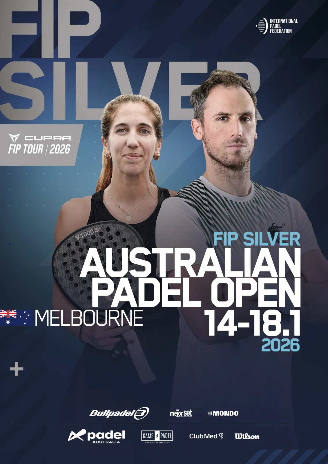 Official poster of FIP Silver Australian Padel Open