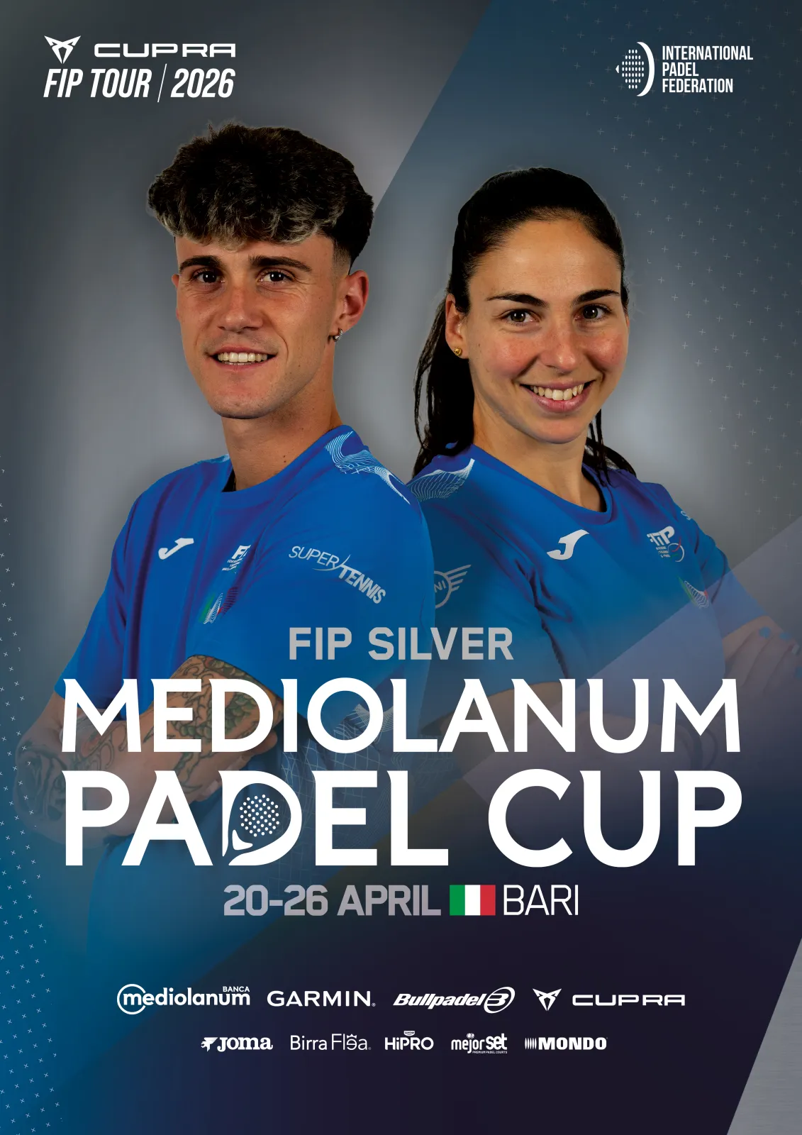Official poster of FIP Silver Mediolanum Padel Cup Bari