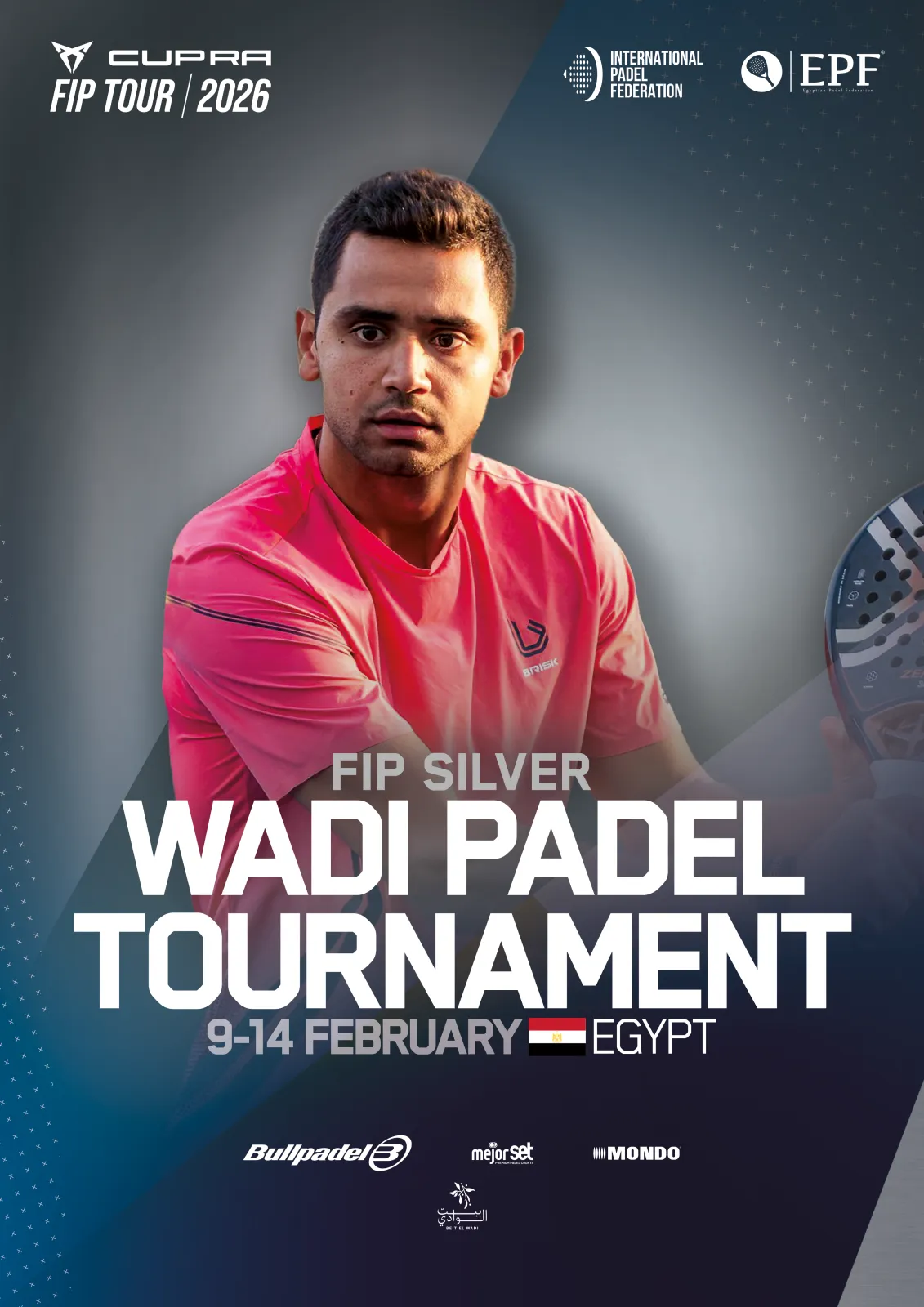 Official poster of FIP Silver Wadi Padel Tournament